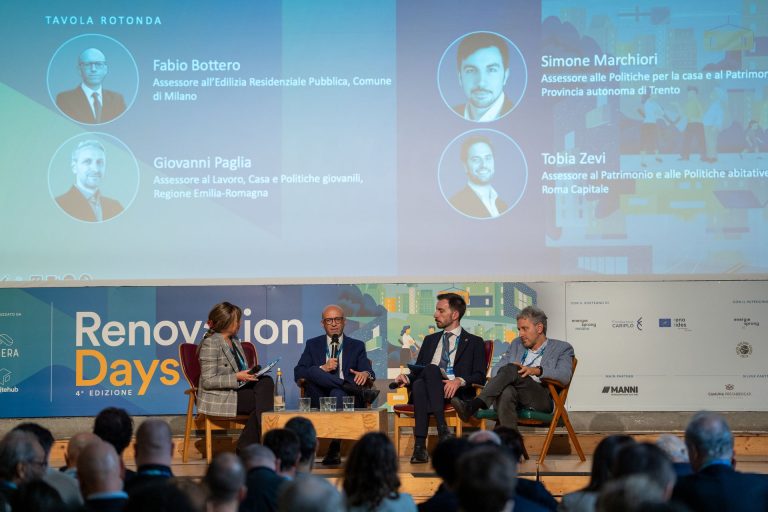 Tavola rotonda con gli assessori alla casa ai Renovation Days 2026
